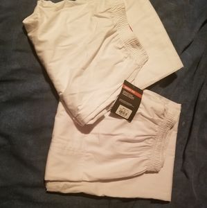 White Dickies scrub pants
